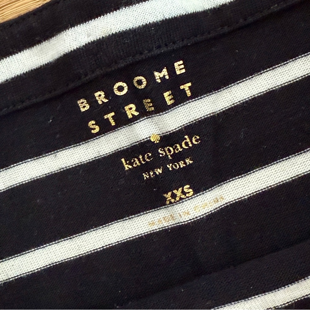Broome Street by Kate Spade size XS in Black and White Stripes - Picture 2 of 5